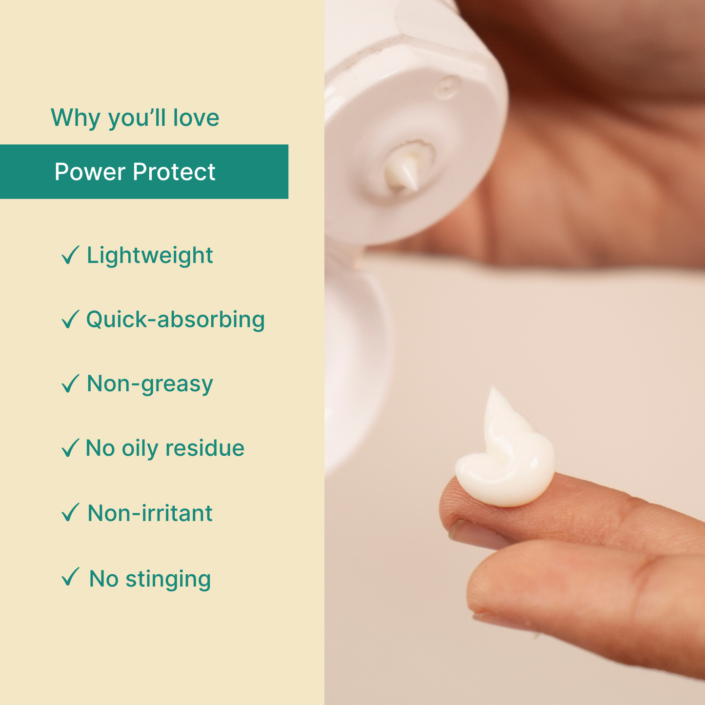 SPF 50 sunscreen for face and body with broad spectrum UVA UVB protection