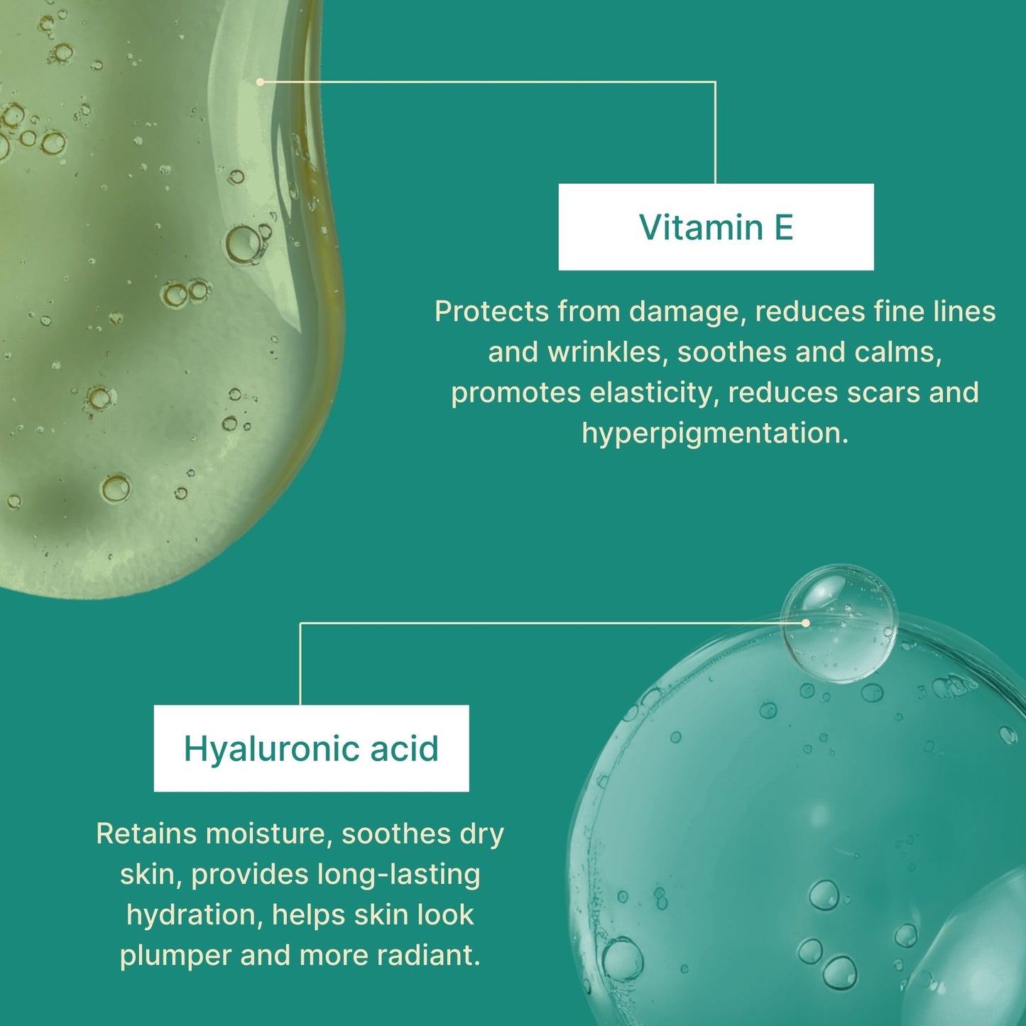 Moisturizing sunscreen with Vitamin E and Hyaluronic Acid for dry skin SPF 50