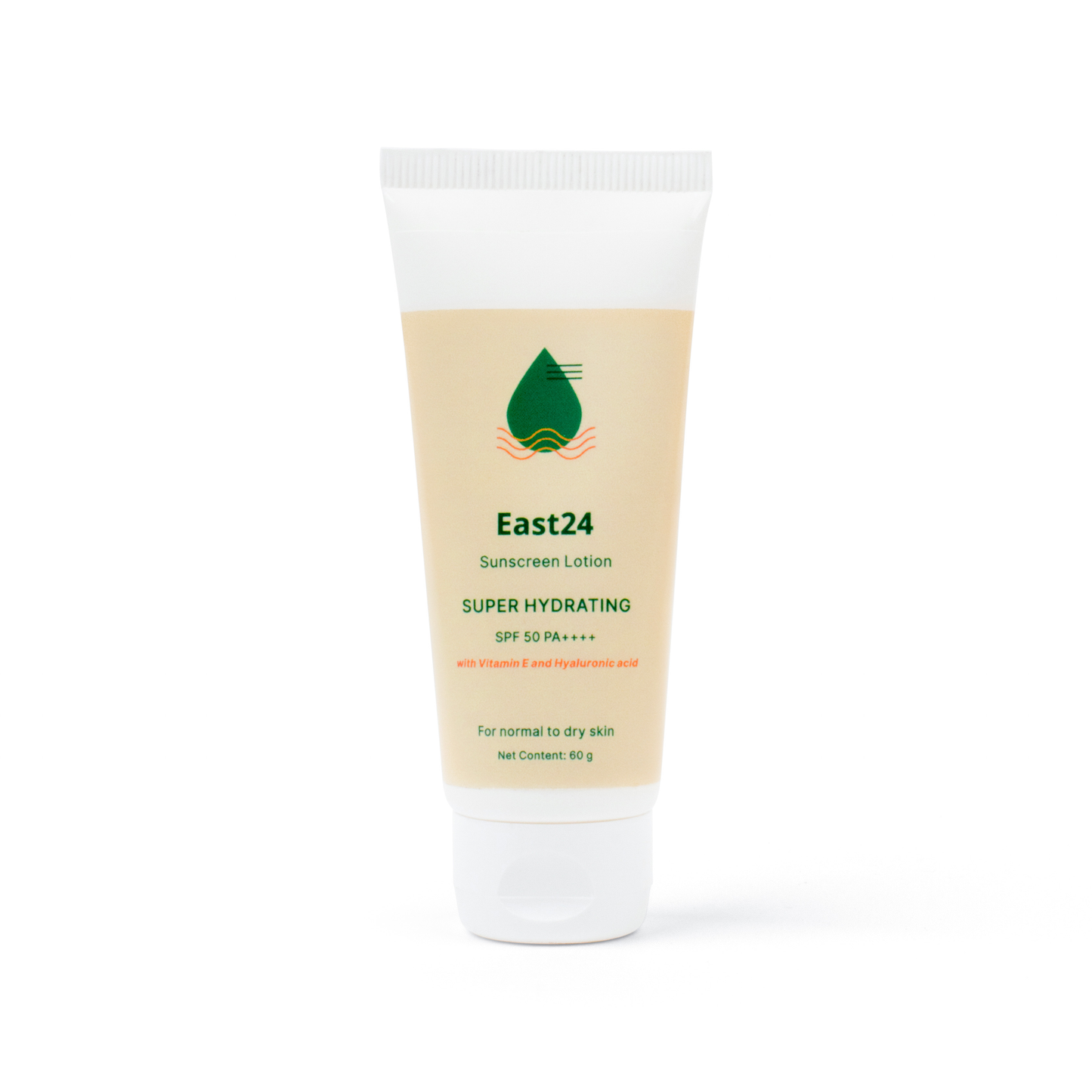 Super Hydrating SPF 50 Sunscreen Front View Tube