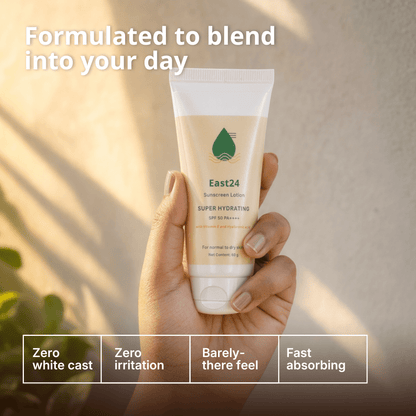 Sunscreen for normal to dry skin - Super Hydrating Broad Spectrum Sunscreen with SPF 50 PA++++ (Enriched with Hyaluronic Acid & Vitamin E) [60g]