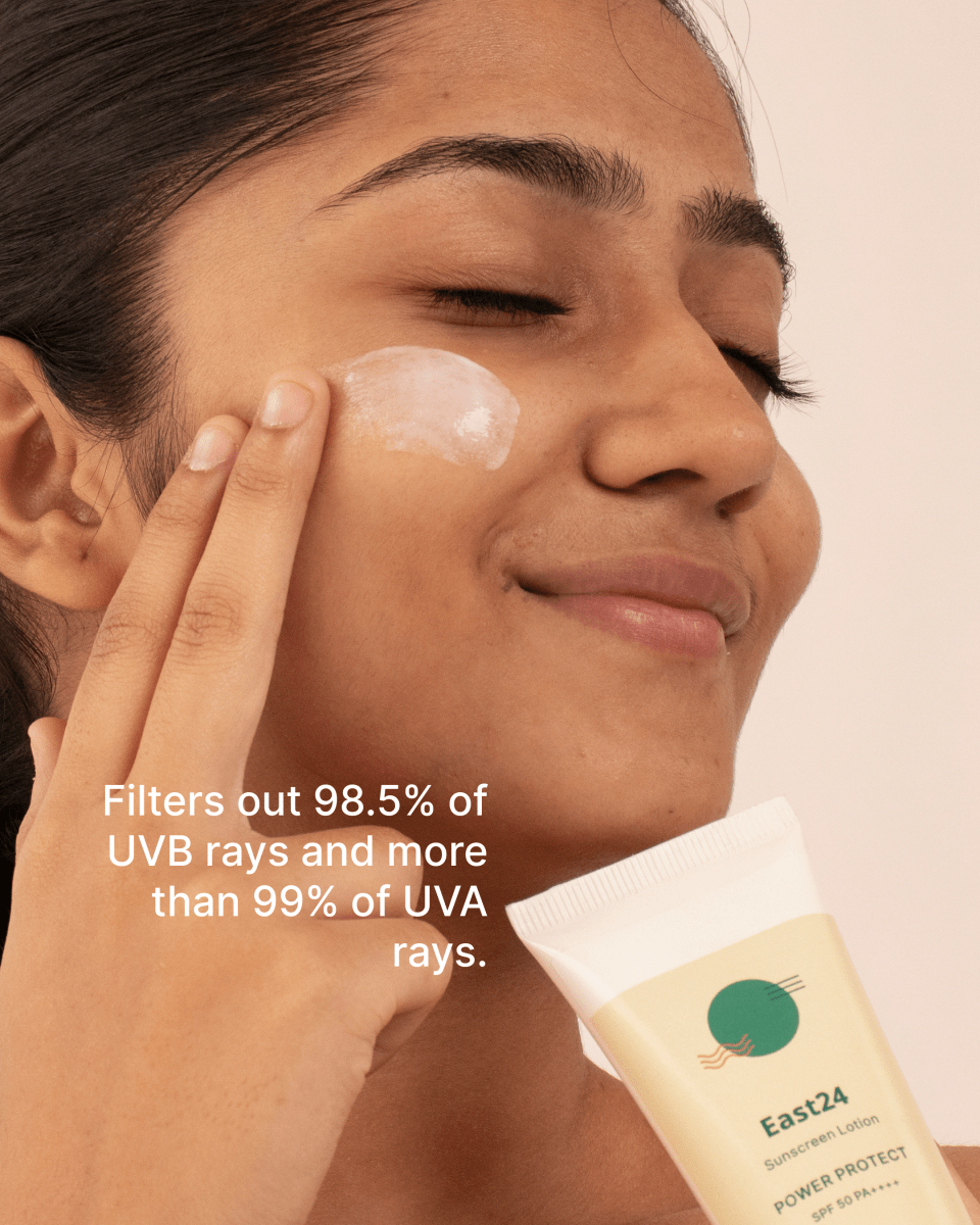 Close-up of Power Protect Sunscreen SPF 50 PA++++ Texture – Lightweight, Non-Greasy
