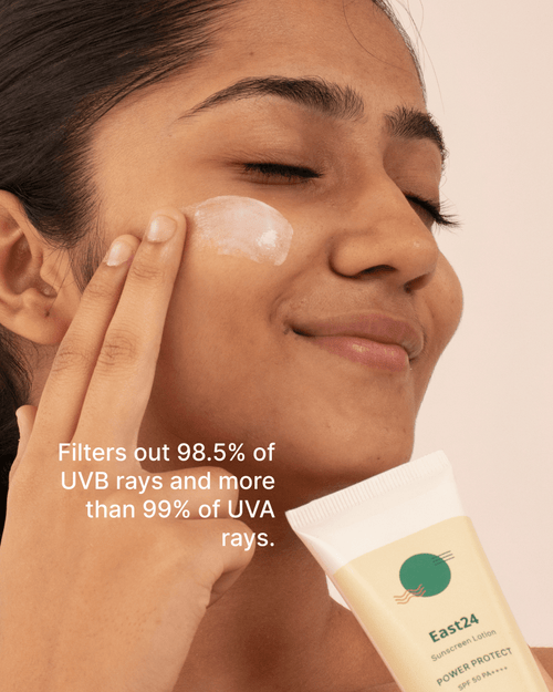 Close-up of Power Protect Sunscreen SPF 50 PA++++ Texture – Lightweight, Non-Greasy
